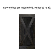 Load image into Gallery viewer, X Series Pre Assembled Stained Wood Interior Double Sliding Barn Door with Hardware Kit