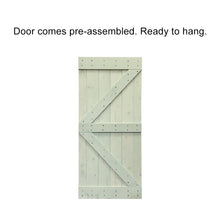 Load image into Gallery viewer, K Series Pre Assembled Stained Wood Interior Double Sliding Barn Door with Hardware Kit