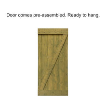 Load image into Gallery viewer, Z Bar Pre Assembled Stained Wood Interior Double Sliding Barn Door with Hardware Kit