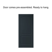 Load image into Gallery viewer, Stained Composite MDF 2 Panel Arch Top Interior Pocket Door