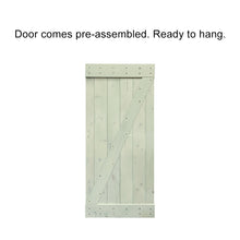 Load image into Gallery viewer, Z Bar Pre Assembled Stained Wood Interior Double Sliding Barn Door with Hardware Kit