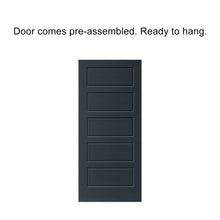 Load image into Gallery viewer, Stained Composite MDF 5 Panel Interior Door Slab For Pocket Door