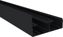Load image into Gallery viewer, 72 in. Black Aluminum Sliding Bypass Track and Hardware Set for 2 Door System
