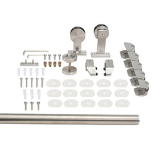 Load image into Gallery viewer, White Gloss Finished Composite MDF Paneled Interior Sliding Barn Door with Hardware Kit
