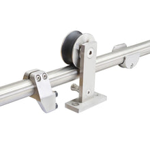 Load image into Gallery viewer, White Gloss Finished Composite MDF Paneled Interior Sliding Barn Door with Hardware Kit