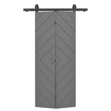 Load image into Gallery viewer, Hollow Core Composite Bi-Fold Door with Sliding Barn Door Hardware Kit
