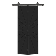 Load image into Gallery viewer, Hollow Core Composite Bi-Fold Door with Sliding Barn Door Hardware Kit
