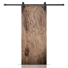 Load image into Gallery viewer, Artisan Print Series Old Knotted Wood Modern Barn Door with Sliding Door Hardware Kit
