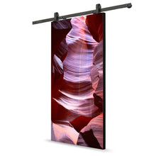 Load image into Gallery viewer, Artisan Print Series Antelope Canyon Modern Barn Door with Sliding Door Hardware Kit

