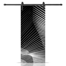 Load image into Gallery viewer, Artisan Print Series Linear Modern Barn Door with Sliding Door Hardware Kit
