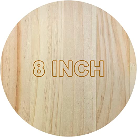 Wood Boards 1/4” 6mm Wood Round Discs for Laser Crafts Signs Wall Decorations DIY Arts Drawing Painting CNC Engraving Cutting Burning Smooth