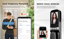 Load image into Gallery viewer, Smart 3D Face Recognition Door Lock, WiFi Video Door Lock with Camera, Video Doorbell, Fingerprint, IC Card Entry
