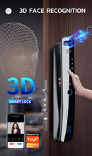 Load image into Gallery viewer, Smart 3D Face Recognition Door Lock, WiFi Video Door Lock with Camera, Video Doorbell, Fingerprint, IC Card Entry
