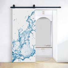 Load image into Gallery viewer, Artisan Print Series Splash Modern Barn Door with Sliding Door Hardware Kit
