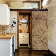 Load image into Gallery viewer, Artisan Print Series Wood Grain Modern Barn Door with Sliding Door Hardware Kit
