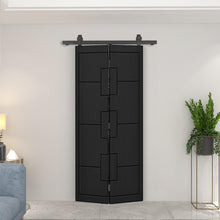 Load image into Gallery viewer, Hollow Core Composite Bi-Fold Door with Sliding Barn Door Hardware Kit
