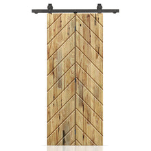Load image into Gallery viewer, Hollow Core Pine Wood Modern Bi-Fold Barn Door with Sliding Hardware Kit
