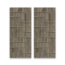 Load image into Gallery viewer, Paneled Hollow Core Solid Wood Double Closet Sliding Door Slabs
