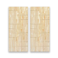 Load image into Gallery viewer, Paneled Hollow Core Solid Wood Double Closet Sliding Door Slabs
