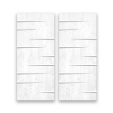 Load image into Gallery viewer, Paneled Hollow Core Solid Wood Double Closet Sliding Door Slabs
