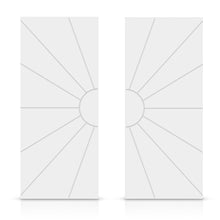 Load image into Gallery viewer, Sun Pattern Hollow Core MDF Double Closet Sliding Door Slabs
