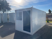 Load image into Gallery viewer, 16.6 ft. x 7 ft. x 7.4 ft. Foldable Metal Storage Shed with Lockable Door and Windows (116 sq. ft.)

