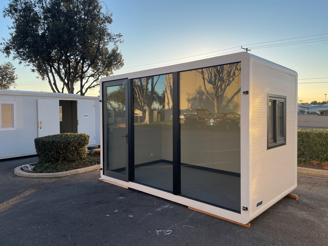 13 ft. x 8 ft. x 8 ft Tiny House Prefab Modular Office Garden Office Pod Small Log Cabin Studio