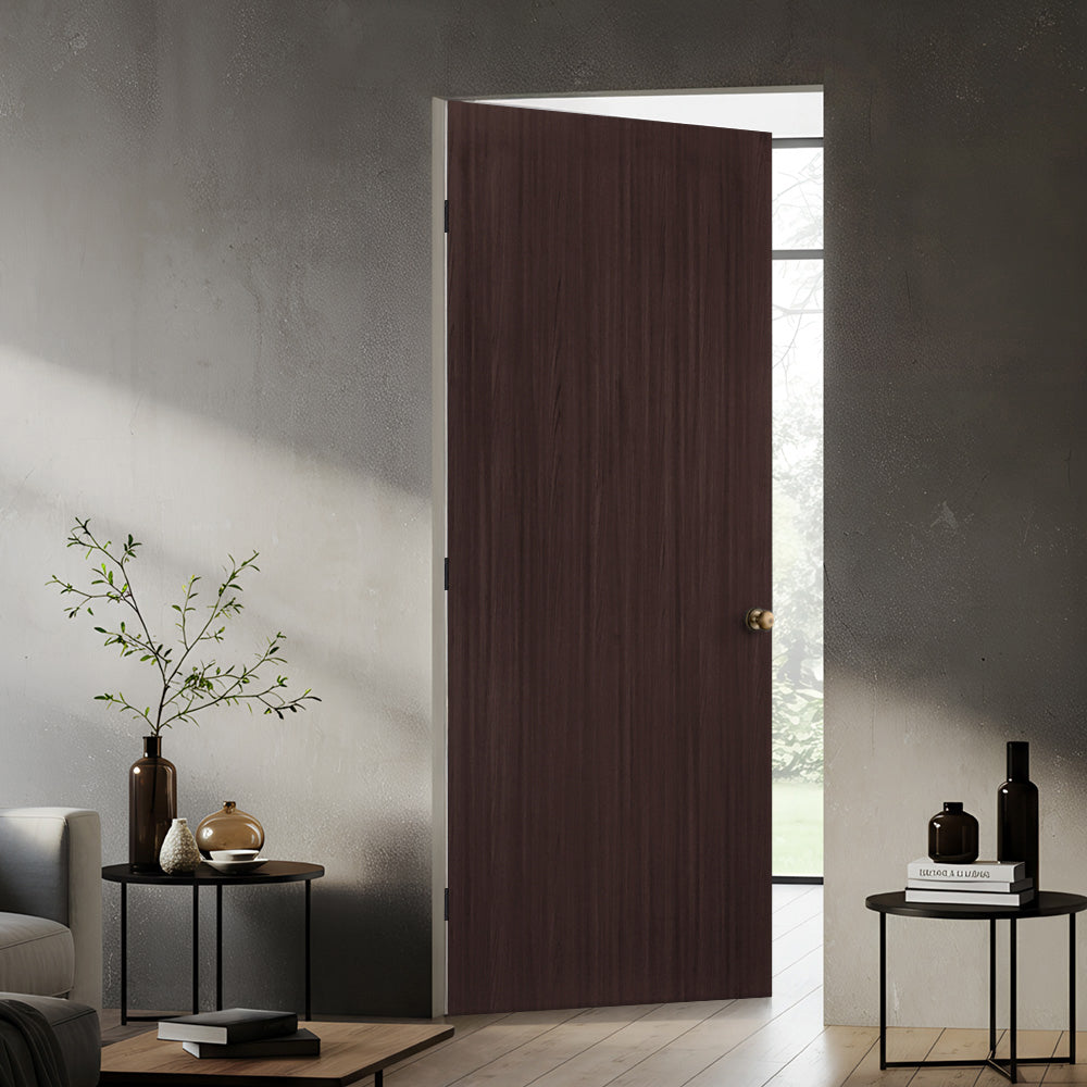 Walnut Texture Flush Hollow Core Composite Interior Door Slab