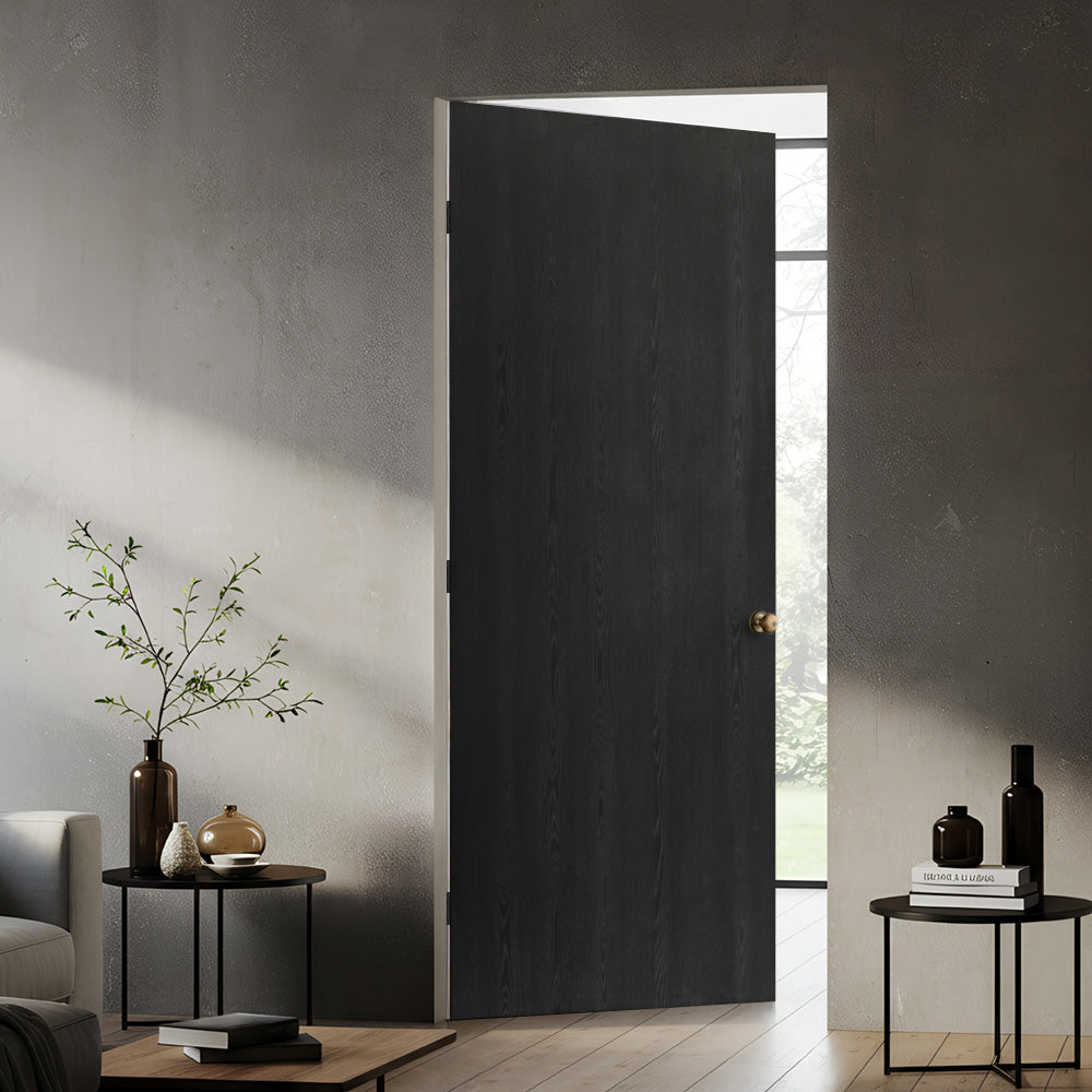 Black Texture Flush Hollow Core Composite Interior Door Slab