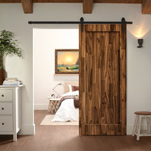 Load image into Gallery viewer, 1 Panel Shaker Stained Pine Wood Interior Sliding Barn Door with Hardware Kit
