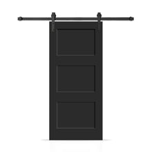 Load image into Gallery viewer, 3 Panel Shaker Painted Composite Modern Interior Sliding Barn Door with Hardware Kit
