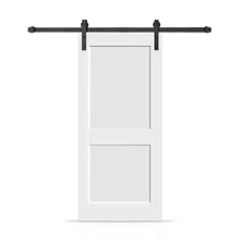 Load image into Gallery viewer, 2 Panel Shaker Painted Composite Modern Interior Sliding Barn Door with Hardware Kit
