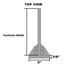 Load image into Gallery viewer, Solid Pine Wood Bathroom Urinal Partition
