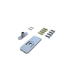 Load image into Gallery viewer, Full Lite Frameless Opaque Frosted Glass Black Steel Frame Interior Pivot Door with Pivot Hinge Hardware Kit
