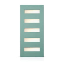 Load image into Gallery viewer, Reversible Decorative Glass Modern Exterior Fiberglass Front Door Slab

