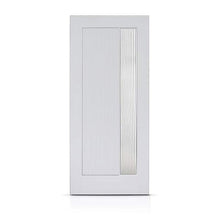 Load image into Gallery viewer, Reversible Decorative Glass Modern Exterior Fiberglass Front Door Slab
