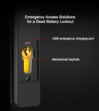 Load image into Gallery viewer, Fingerprint Keyless Keypad Passcode App Control Waterproof Electronic Smart Lock for Front Door Patio Glass Door
