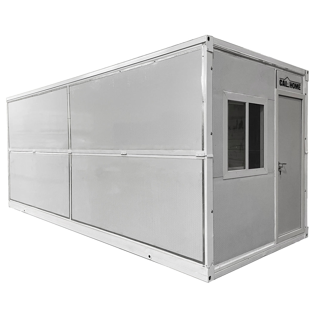 20 ft. x 8 ft. x 8 ft. Foldable Metal Storage Shed with Lockable Door and Windows (160 sq. ft.)