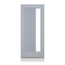 Load image into Gallery viewer, Reversible Decorative Glass Modern Exterior Fiberglass Front Door Slab
