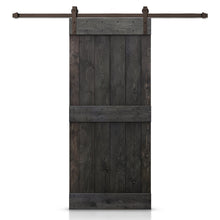 Load image into Gallery viewer, Mid-X Bar Pre-assembled Stained Wood Sliding Barn Door with Hardware Kit
