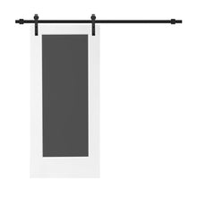 Load image into Gallery viewer, Chalkboard Series Black Stained Composite MDF 1 Panel Interior Sliding Barn Door with Hardware Kit
