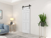 Load image into Gallery viewer, 6 Panel MDF Composite Bi-Fold Barn Door with Sliding Hardware Kit
