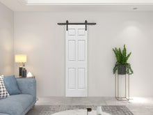 Load image into Gallery viewer, 6 Panel MDF Composite Bi-Fold Barn Door with Sliding Hardware Kit
