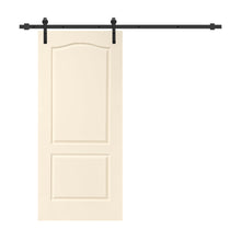 Load image into Gallery viewer, Composite MDF 2-Panel Arch Top Interior Sliding Barn Door with Hardware Kit
