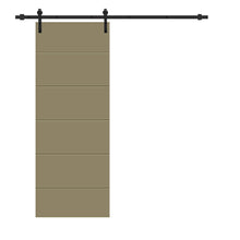 Load image into Gallery viewer, Modern Classic Series Composite MDF Paneled Interior Sliding Barn Door with Hardware Kit
