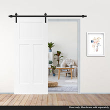 Load image into Gallery viewer, White Primed Composite MDF 3 Panel Interior Barn Door Slab
