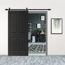 Load image into Gallery viewer, Composite MDF 4 Panel Interior Sliding Barn Door with Hardware Kit
