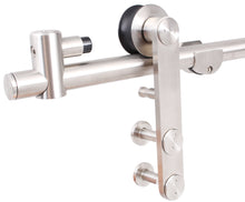 Load image into Gallery viewer, 79 in. TY98S12 Wooden Satin Stainless Steel Sliding Door Hardware
