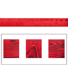 Load image into Gallery viewer, Tongue and Groove Wire Brushed Thermally Modified Red Stained Knotty Pine Wood Board
