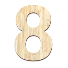 Load image into Gallery viewer, Wood Block Letter Unfinished Monogram Initial Alphabet Large Wall Numbers &amp; Symbols for Home Bedroom Office Wedding Party DIY Decor Ready to Paint or Stain

